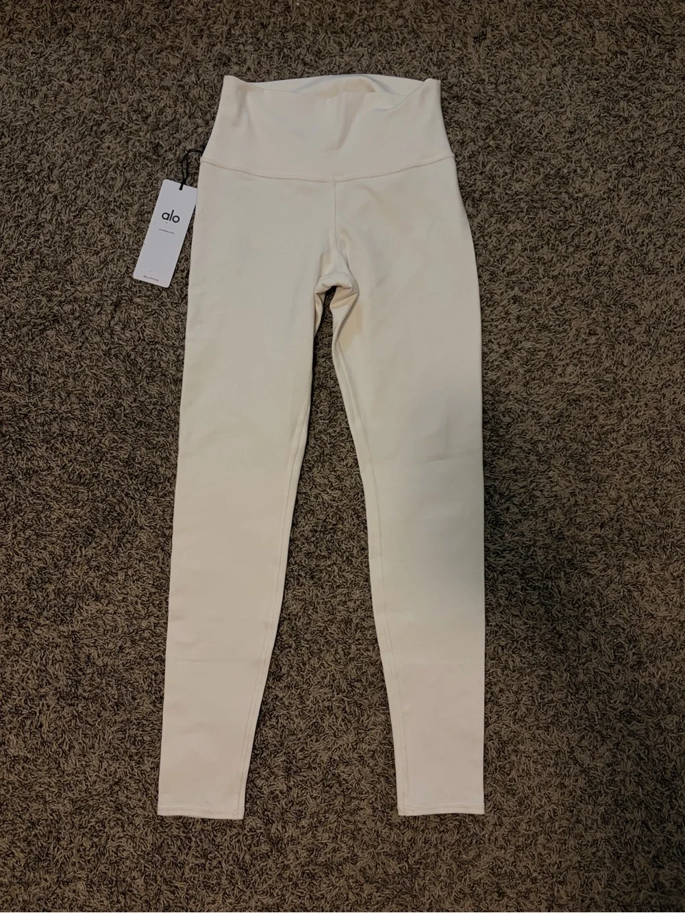 ALO Yoga Ivory High-Waist Airbrush Legging